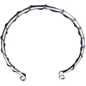 ARTIZANSTORE Handmade Lady of The Realm Iron Torc Necklace, Handcrafted Twisted Choker Torc Neck Piece, Norse Necklace, Authentic Viking Neckband Jewellery