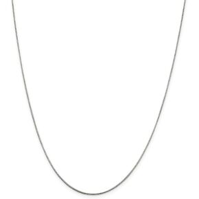 Solid 925 Sterling Silver .8mm Round Snake Chain Necklace