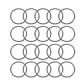 uxcell Nitrile Rubber O-Rings 44mm OD 40mm ID 2mm Width, Metric Sealing Gasket, Pack of 20