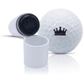Crown Emoji Royal Golf Ball Stamp