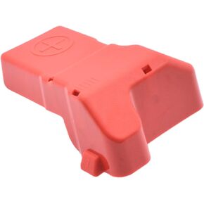 Under-Hood Positive Battery Terminal Post Cover Compatible for Do-dge RAM 1500 2013-2021 RAM 2500 3500 2013 2014 2015 2016 2017 2018 68164628AA Red Battery Terminal Boots Insulating Covers