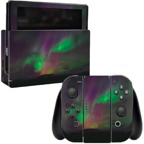 MightySkins Skin Compatible with Nintendo Switch - Aurora Borealis | Protective, Durable, and Unique Vinyl Decal wrap Cover | Easy to Apply, Remove, and Change Styles | Made in The USA