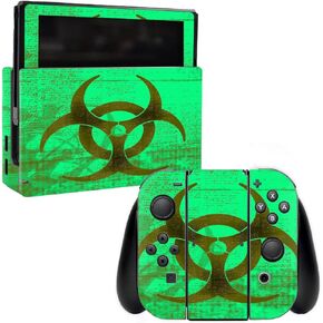 MightySkins Skin Compatible with Nintendo Switch - Biohazard | Protective, Durable, and Unique Vinyl Decal wrap Cover | Easy to Apply, Remove, and Change Styles | Made in The USA