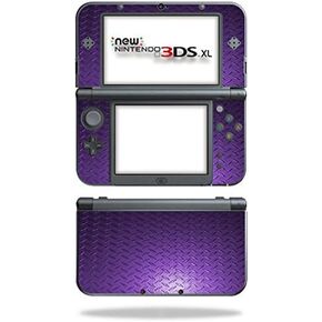 MightySkins Skin Compatible with New Nintendo 3DS XL (2015) Cover wrap Sticker Skins Purple Diamond Plate