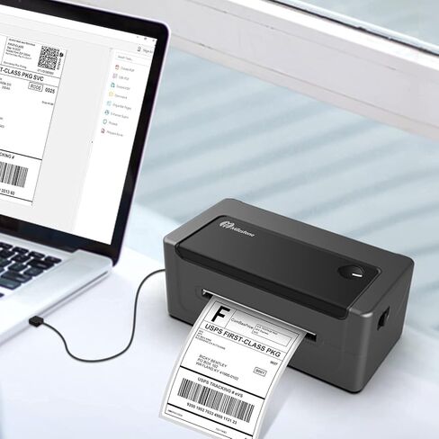 Thermal Label Printer 4x6 Shipping Label Maker Printer for Small Business Support Windows&Mac and Widely Used for Amazon, Ebay, Shopify, Etsy, USPS in Kuwait