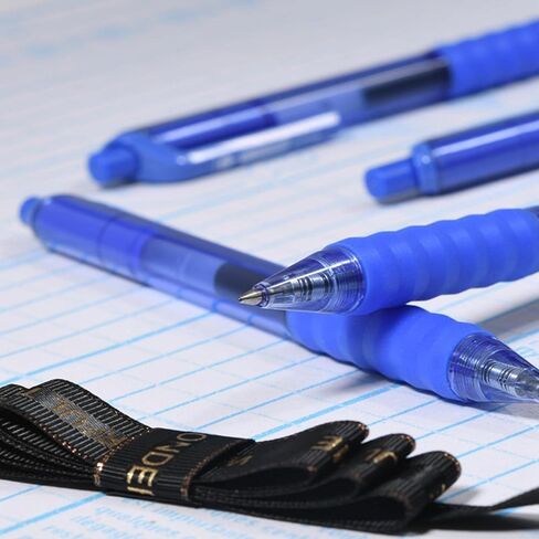 أقلام جل زرقاء من AIHAO، نقطة متوسطة 0.7 مم، حبر أزرق، قلم حبر جل بكرة دوارة قابل للسحب للكتابة السلسة، اليومية، المخطط، 12 عبوة in Kuwait