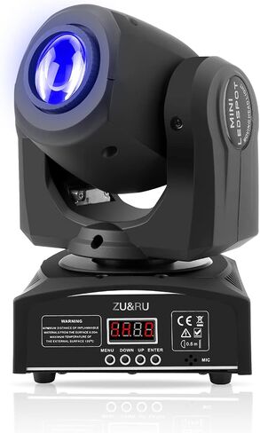 LED Stage Lights Moving Head Lights 8 Gobos 8 Colors 11 Channels 50W Spotlights DMX 512 with Sound Activated for Wedding DJ Party Stage Lighting in Saudi Arabia