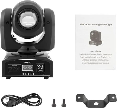 LED Stage Lights Moving Head Lights 8 Gobos 8 Colors 11 Channels 50W Spotlights DMX 512 with Sound Activated for Wedding DJ Party Stage Lighting in Saudi Arabia