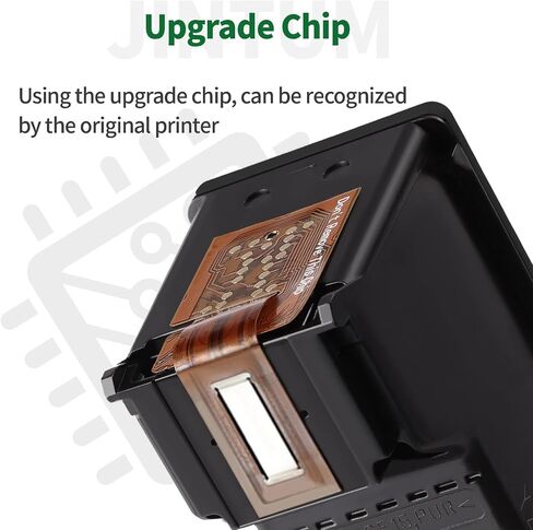 JINTUM Remanufactured Ink Cartridge Replacement for HP 67XL Black Ink Cartridge for HP 2755e 2700 2752e 2752 2742e 4155e 4100 4158e 4152e 4500 6055e 6055 6000 Printer (67XL Black Ink, 2-Pack) in Saudi Arabia