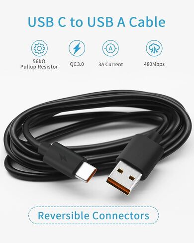 سلك شحن سريع لمكبر الصوت JBL Charge 4، Charge 5 JBL Flip 5 JBL Pulse 4 Clip 4 سماعة بلوتوث لاسلكية نوع C in Kuwait