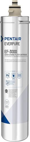 خرطوشة فلتر Pentair Everpure EF-3000 سريعة التغيير، EV985750، للاستخدام في نظام مياه الشرب ذو التدفق الكامل Everpure EF-3000، سعة 3000 جالون، 0.5 ميكرون in Kuwait