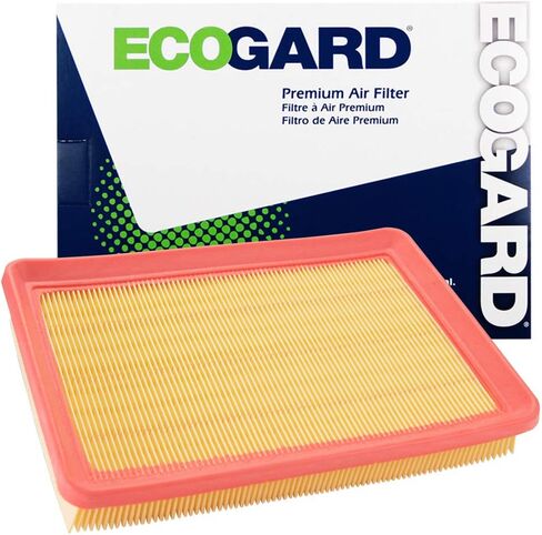 ECOGARD XA5395 Premium Engine Air Filter Fits Hyundai Elantra 2.0L 2001-2006, Tiburon 2.7L 2003-2008, Tiburon 2.0L 2003-2008 | Kia Spectra 2.0L 2004-2009, Spectra5 2.0L 2005-2009 in Saudi Arabia