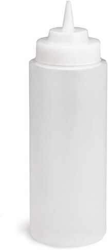 Tablecraft 3263C WideMouth 32 Ounce Squeeze Bottle - Dozen, Natural in Saudi Arabia
