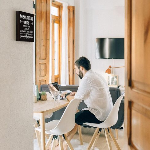 يرجى إغلاق الباب بلطف، علامة باب للمنزل، لافتة باب مغلقة للمنزل، تستخدم للمكتب أو العمل، علامات تذكير تحذيرية للباب الأمامي، ديكور حائط لمداخل الشرفة يستخدم 3.55 سم × 5.15 سم - PMA028 in Kuwait