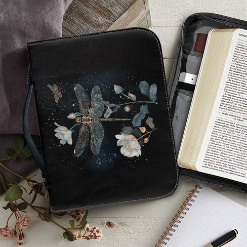 3D Horse Print Bible Cover Case for Women Girls Pu Leather Bible Tote Scripture Bag Book Protective Bible Carrying Carrier Church Religious Journaling Organizer in Kuwait
