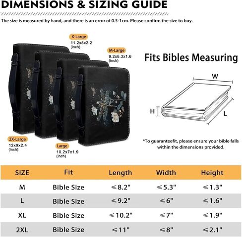 3D Horse Print Bible Cover Case for Women Girls Pu Leather Bible Tote Scripture Bag Book Protective Bible Carrying Carrier Church Religious Journaling Organizer in Kuwait