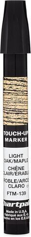 AD Marker Chartpak Wood Frame Touch-Up Marker, Tri-Nib, Light Oak/Maple, Box of 6 (FTM139), Model: 248784 in Saudi Arabia