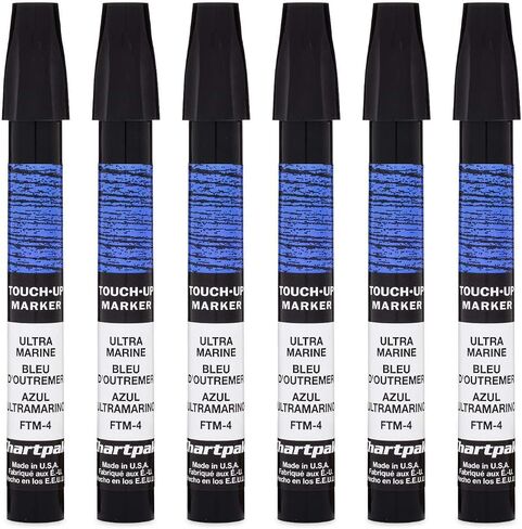 AD Marker Chartpak Wood Frame Touch-Up Marker, Tri-Nib, Light Oak/Maple, Box of 6 (FTM139), Model: 248784 in Saudi Arabia