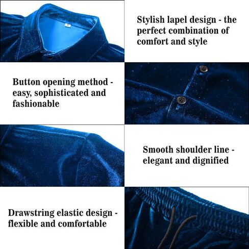 KISSQIQI Mens Tracksuits 2 Piece Velour Short Sleeve Shirt Sets Casual Button Down Velvet 80s 90s tracksuit Outfits in Saudi Arabia
