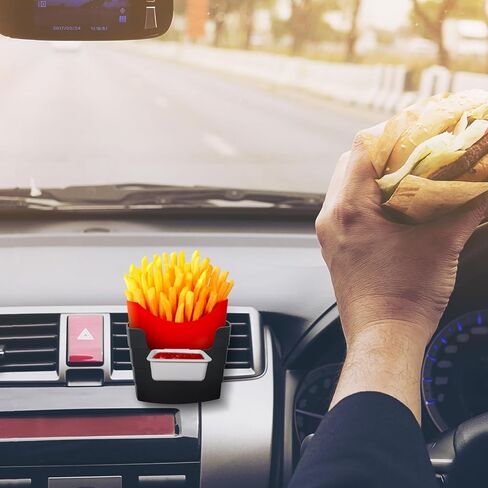 Dipping Sauce Holder for Car, French Fry Holder, Auto Cup Holder with Mini Jams, White Elephant Gift Idea, Universal Automotive Accessories in Kuwait