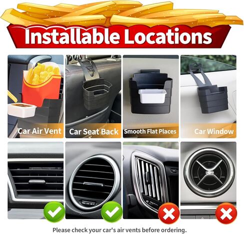 Dipping Sauce Holder for Car, French Fry Holder, Auto Cup Holder with Mini Jams, White Elephant Gift Idea, Universal Automotive Accessories in Kuwait