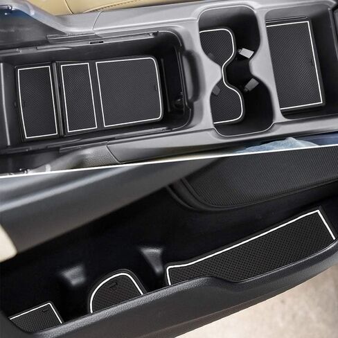 Auovo 20pcs Anti Dust Mats for 2022 2020 2021 Honda CR-V/CRV Accessories Premium Custom Non-Slip Car Cup Holder Inserts, Center Console Liner, Door Pocket Liners Interior(Black Trim) in Saudi Arabia