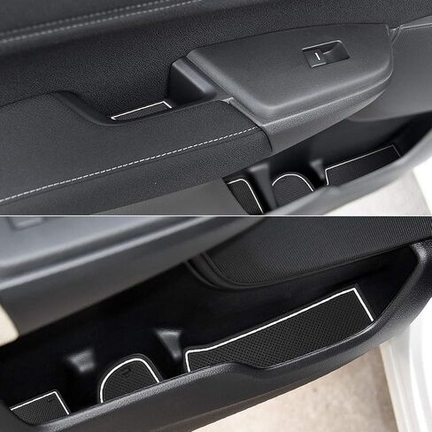 Auovo 20pcs Anti Dust Mats for 2022 2020 2021 Honda CR-V/CRV Accessories Premium Custom Non-Slip Car Cup Holder Inserts, Center Console Liner, Door Pocket Liners Interior(Black Trim) in Saudi Arabia