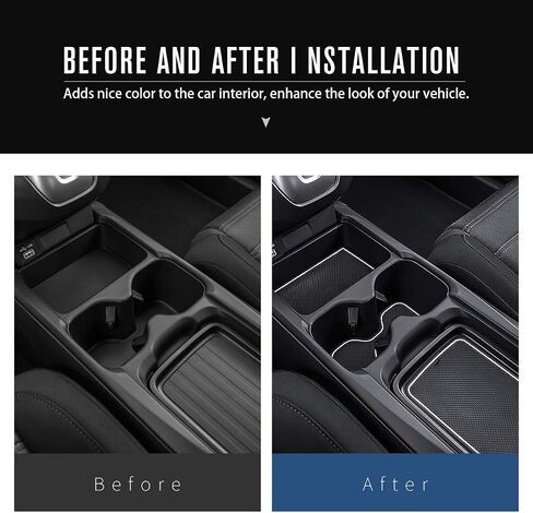Auovo 20pcs Anti Dust Mats for 2022 2020 2021 Honda CR-V/CRV Accessories Premium Custom Non-Slip Car Cup Holder Inserts, Center Console Liner, Door Pocket Liners Interior(Black Trim) in Saudi Arabia