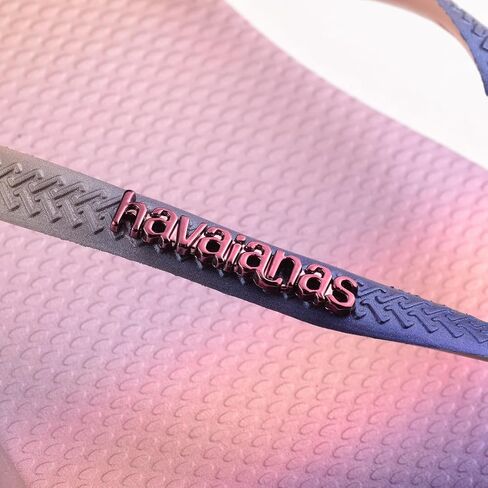 صندل نسائي من Havaianas بتصميم متدرج نحيف Sunset Flip Flop، وردي باليه، 6 in Saudi Arabia