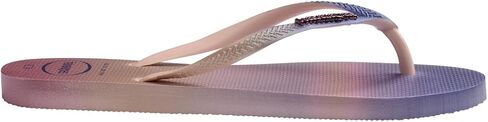 صندل نسائي من Havaianas بتصميم متدرج نحيف Sunset Flip Flop، وردي باليه، 6 in Saudi Arabia