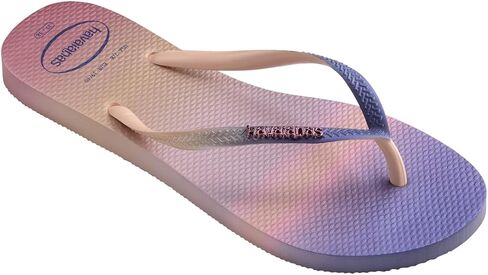 صندل نسائي من Havaianas بتصميم متدرج نحيف Sunset Flip Flop، وردي باليه، 6 in Saudi Arabia