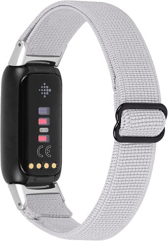 Elastic Bands Compatible with Fitbit Luxe Band Replacement Strap For Women Man Large Small Fabric Breathable Loop Pattern Wristbands in Saudi Arabia