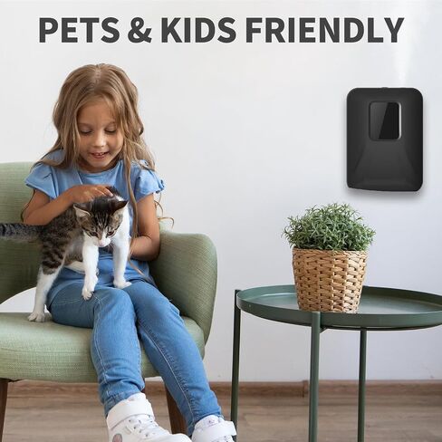 Smart Scent Air Machine, 130ml/500 Sq.Ft Waterless Oil Diffuser for Home with Cold Air Diffusion Tech, Hotel Collection Diffuser, Scent Diffuser for Essential Oils for Small Room, Office in Saudi Arabia