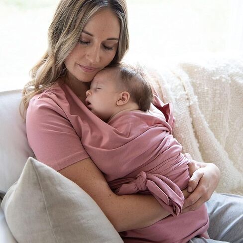 Bravado Designs Women's Skin to Skin Wrap Nursing Top, Short Sleeve Top for Baby Wearing in Saudi Arabia