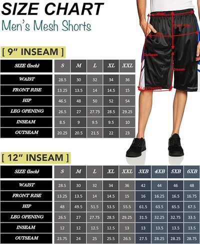 Southpole Men's Athletic Gym Mesh Shorts with Pockets, Lightweight, Quick Dry, Breathable in Saudi Arabia