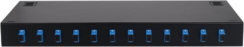 FYBOPTWU-12 Singlemode 12 Port SC-UPC Fiber Optic Rack Mount Enclosure Box & Splice Trays Fiber Cables Kit (Include Pigtail & Couplers), 12 Core LGX Loaded Patch Panel Box fits for 19" Racks Cabinet in Saudi Arabia