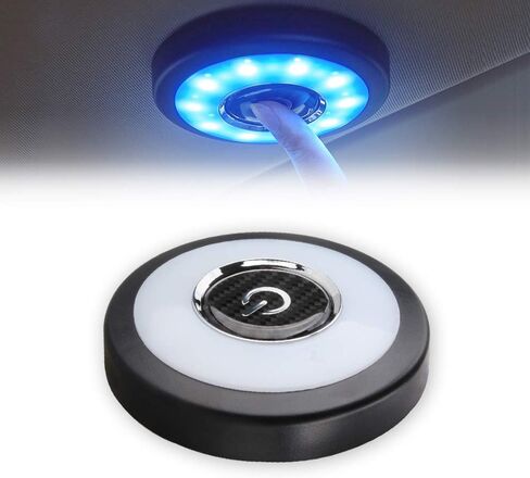 KaiDengZhe سقف السيارة ضوء USB قابل للشحن سيارة الداخلية قبة خريطة جذع أضواء منطقة البضائع ضوء متعدد الوظائف مصابيح الجدار الخفيفة للمركبة التخييم غرفة نوم مجلس الوزراء (الأصفر الدافئ والأزرق الجليدي) in Kuwait