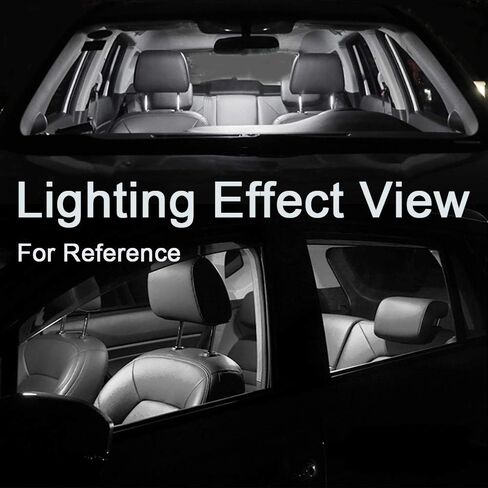 AWALITED 44 مم أبيض LED حلقة إكليل ضوء 20-SMD 4014 رقاقة مصابيح LED صلبة للسيارة الداخلية ضوء قبة خريطة ضوء الباب أضواء مجاملة 211-2 212-2 561 562 567 (حزمة من 4) in Saudi Arabia