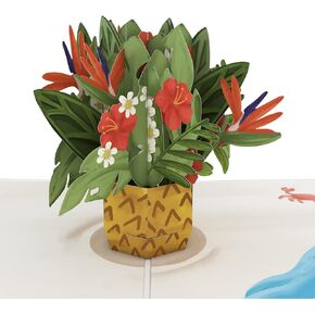 Lovepop Tropical Fun Pop-up Card – Any Occasion – Handcrafted 3D Pop-Up Greeting Card – Everyday Card, 5 x 7"