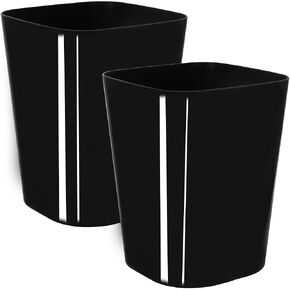 Youngever 2 Pack 1.5 Gallon Square Trash Can, Plastic Garbage Container Bin, Small Trash Bin for Home Office, Living Room, Study Room, Kitchen, Bathroom (Teal)