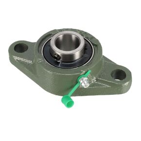 uxcell UCFL204 Flanged Pillow Block Bearing, 20mm Bore Diameter, Cast Iron/Chrome Steel, Set Screw Lock (Pack of 1)