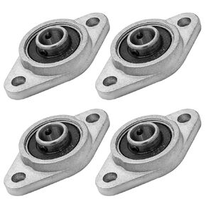 KFL08 Pillow Block Bearing Flange Bearing, 0.31 inch / 8mm Aluminum Alloy Bearing Self Aligning Bearing, Replacement Bearings Mounted Bearings for Machine
