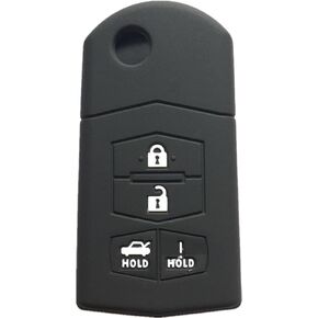 Rpkey سيليكون دخول بدون مفتاح التحكم عن بعد مفتاح فوب غطاء حامي استبدال صالح لمازدا 3 5 6 CX-7 CX-9 RX-8 MX-5 مياتا 662F-SKE12501 KPU41788 BGBX1T478SKE125-01 SKE12501 G2YA-76-2GXB