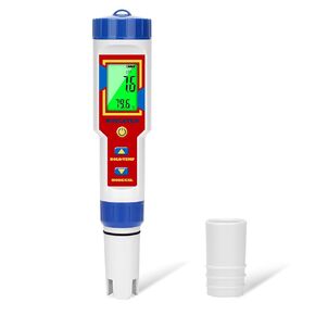 pH Salt Tester TDS Salinity pH Tester 6 in 1 Digital Salt ORP Tester for Pool Spa Hot Tub TDS EC Temp Tester for Hydroponic Aquarium