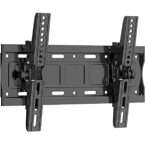 Tilting TV Wall Mount Bracket for Most 32-68 inch LCD, Plasma Flat Screen TVs， Tilt Bracket Max VESA 400x400mm up to 132 lbs, 15° Tilting for Anti-Glaring， Adjustable Tilting TV Bracket.