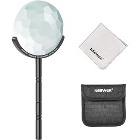 NEEWER 77mm Handheld Kaleidoscope Prism Lens Filter, Glass Prism Camera Lens Effect Filter, Detachable Handles, Multi Refraction, Variable Number of Photographic Subjects, DSLR Photography Accessory