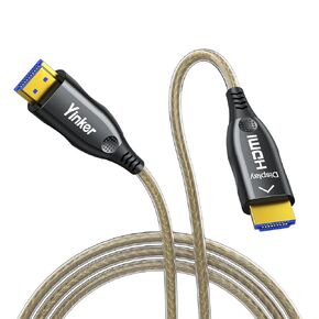 4K Fiber HDMI Cable 100ft, 4K 60Hz Fiber Optic Cable HDMI 2.0 Cable Uni-Directional Supports 18Gbps 4:4:4 ARC HDR HDCP2.2 for Blu-ray/TV/Projector/PS/Xbox (30m)