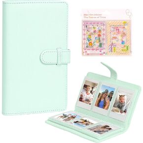 Mini Photo Album for Fujifilm Instax Mini 12 11 7+ link2 EVO liplay Instant Camera 3 Inch Film Holds 96 with DIY Sticker - Trefoil