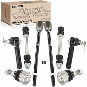 A-Premium Set of 8, Front Sway Bar Link, Lower Ball Joint, Inner & Outer Tie Rod End, Compatible with Ford Mustang 1994-2004