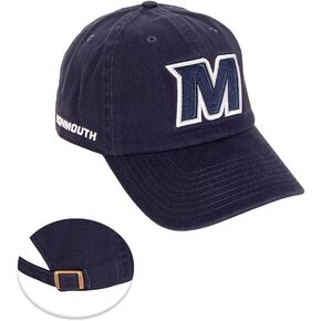 Desert Cactus Monmouth University Baseball Hat Hawks Brimmed Embroirderd Hats Cap Adjustable Cloth Strap Adult (Style C) Blue
